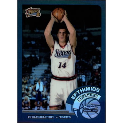 2002-03 Topps Chrome Refractors #149A Efthimios Rentzias