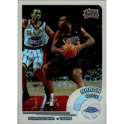 2002-03 Topps Chrome Refractors White Border #59 Aaron McKie
