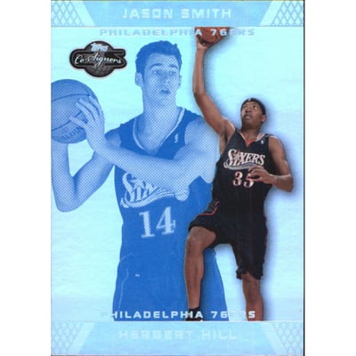 2007-08 Topps Co-Signers Silver Blue Foil #73A Herbert Hill/Jason Smith