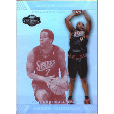 2007-08 Topps Co-Signers Silver Red Foil #18A Andre Iguodala/Andre Miller