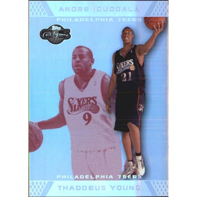 2007-08 Topps Co-Signers Silver Red Foil #78 Thaddeus Young/Andre Iguodala