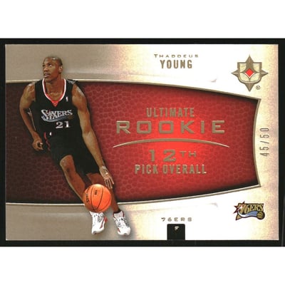 2007-08 Ultimate Collection Rookies Gold #146 Thaddeus Young