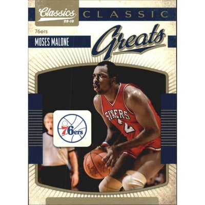 2009-10 Classics Classic Greats Gold #22 Moses Malone