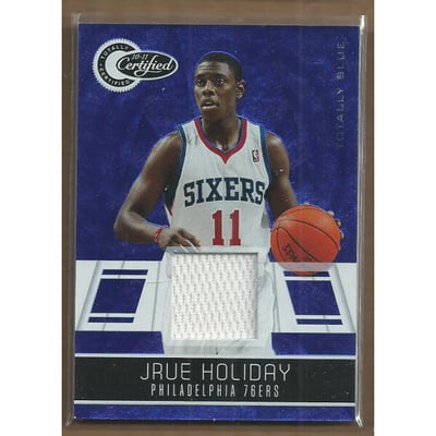 2010-11 Totally Certified Blue Materials #3 Jrue Holiday/99