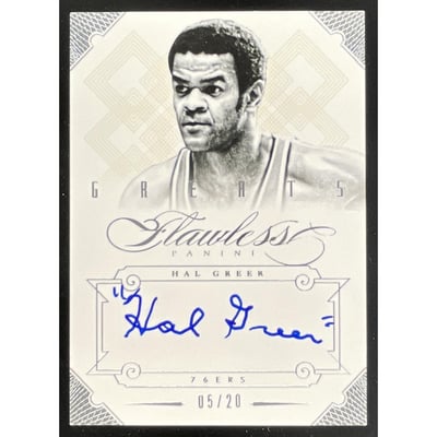2012-13 Panini Flawless Greats Autographs #26 Hal Greer Auto /20