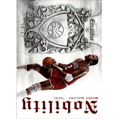 2014-15 Panini Excalibur Nobility Orange #24 Moses Malone