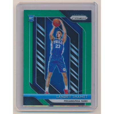 2018-19 Panini Prizm Prizms Green #199 Landry Shamet