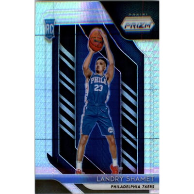 2018-19 Panini Prizm Prizms Hyper #199 Landry Shamet