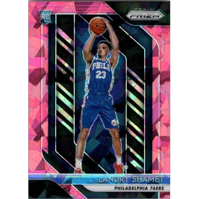 2018-19 Panini Prizm Prizms Pink Ice #199 Landry Shamet