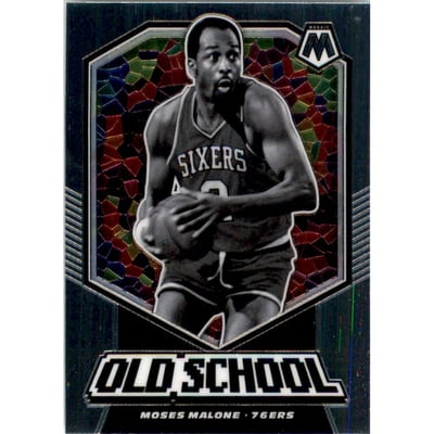 2019-20 Panini Mosaic Old School Mosaic #7 Moses Malone
