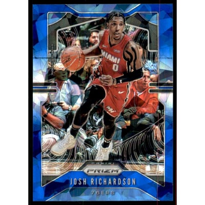 2019-20 Panini Prizm Prizms Blue Ice #147 Josh Richardson