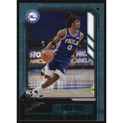 2020-21 Panini Chronicles Green #168 Tyrese Maxey/Playbook