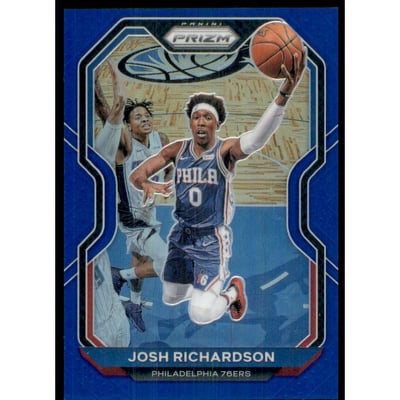2020-21 Panini Prizm Prizms Blue #136 Josh Richardson