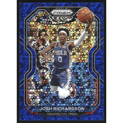 2020-21 Panini Prizm Prizms Fast Break Blue #136 Josh Richardson