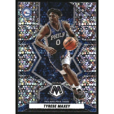 2021-22 Panini Mosaic Mosaic Fast Break Silver #49 Tyrese Maxey