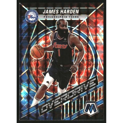 2021-22 Panini Mosaic Overdrive #13 James Harden