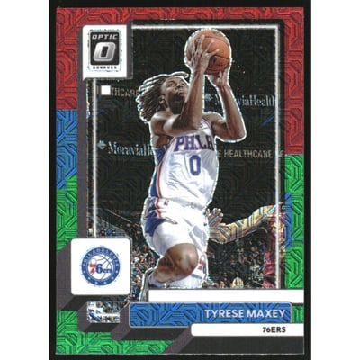 2022-23 Donruss Optic Choice Red and Green #26 Tyrese Maxey