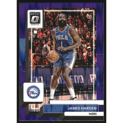 2022-23 Donruss Optic Purple Shock #22 James Harden