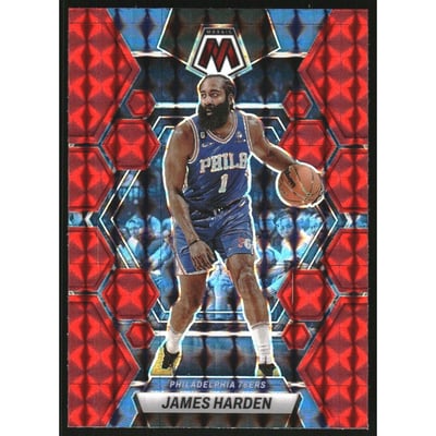 2022-23 Panini Mosaic Mosaic Red #55 James Harden