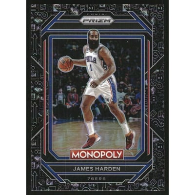 2022-23 Panini Prizm Monopoly Monopoly Black #68 James Harden