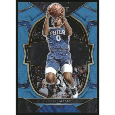 2022-23 Select Prizms Light Blue #9 Tyrese Maxey