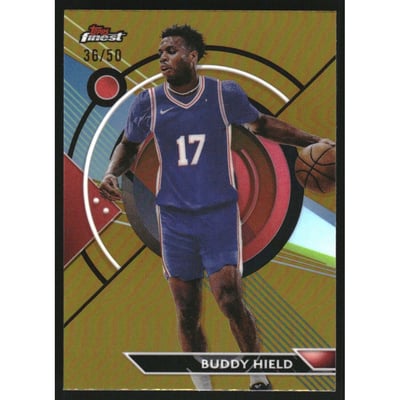 2023-24 Finest Gold Refractors #19 Buddy Hield C
