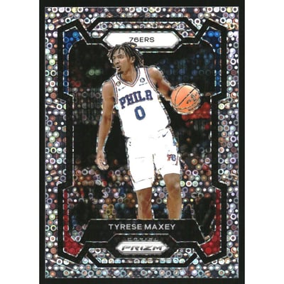 2023-24 Panini Prizm Prizms Fast Break #15 Tyrese Maxey