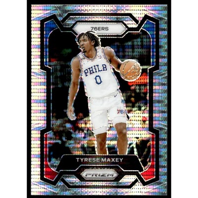 2023-24 Panini Prizm Prizms Pulsar #15 Tyrese Maxey