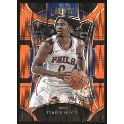 2023-24 Select Prizms Orange Flash #357 Tyrese Maxey