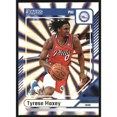 2024-25 Donruss Holo Laser #192 Tyrese Maxey