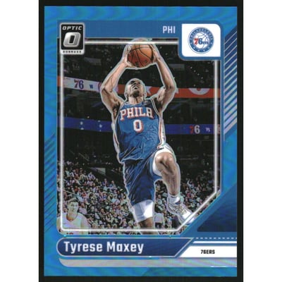 2024-25 Donruss Optic Aqua #135 Tyrese Maxey