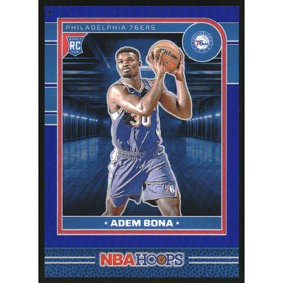 2024-25 Hoops Premium Prizms Blue #271 Adem Bona