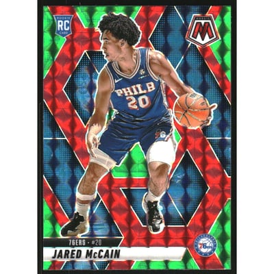 2024-25 Panini Mosaic Mosaic Choice Red and Green #228 Jared McCain