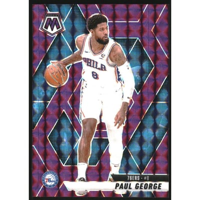 2024-25 Panini Mosaic Mosaic Purple #14 Paul George