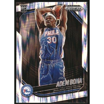 2024-25 Panini Prizm Black Prizms Skewed #196 Adem Bona