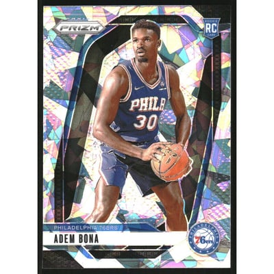 2024-25 Panini Prizm Prizms Ice #267 Adem Bona