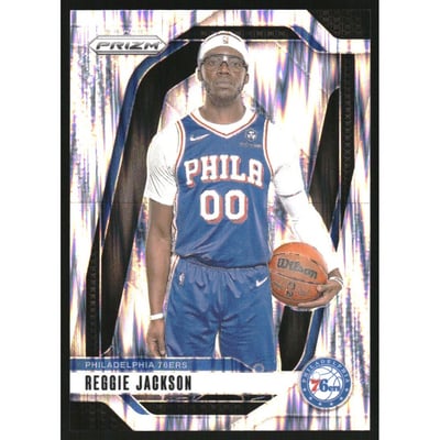 2024-25 Panini Prizm Prizms Skewed #162 Reggie Jackson
