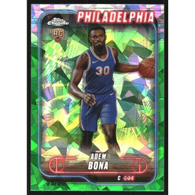 2024-25 Topps Chrome Sapphire Green Sapphire #183 Adem Bona
