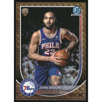 2025-26 Bowman Chrome Steel Metal Refractors #BCV35 Johni Broome