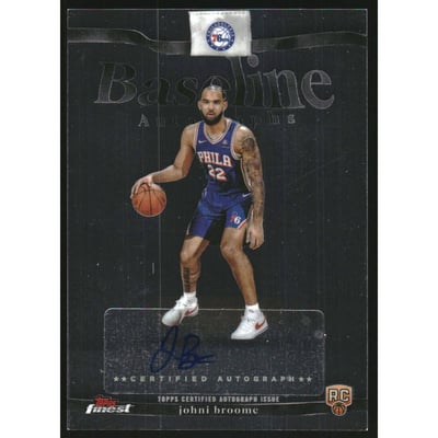 2025-26 Finest Baseline Autographs #BAJB Johni Broome