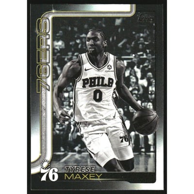 2025-26 Topps Blackout #21 Tyrese Maxey