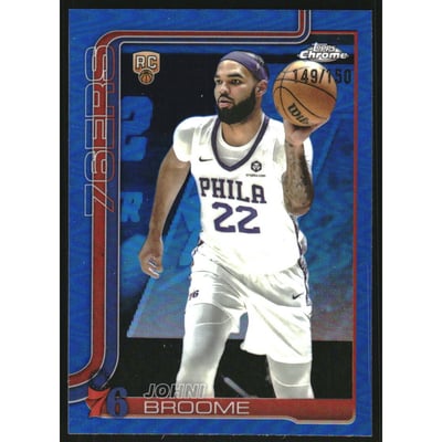 2025-26 Topps Chrome Blue Refractors #285 Johni Broome