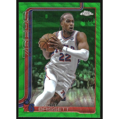 2025-26 Topps Chrome Green Wave Refractors #20 Oshae Brissett