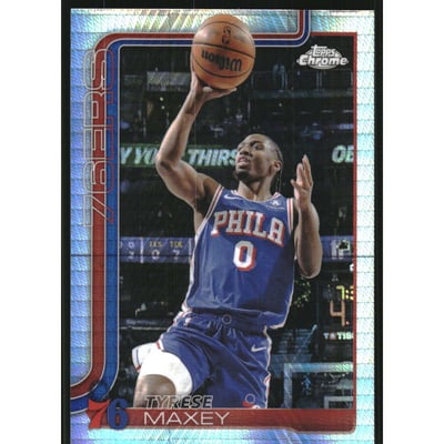 2025-26 Topps Chrome Prism Refractors #185 Tyrese Maxey