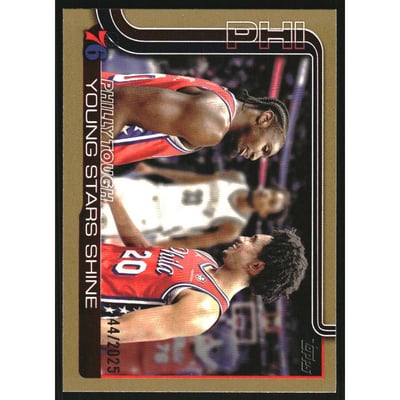 2025-26 Topps Gold #275 Philly Tough/Tyrese Maxey/Jared McCain