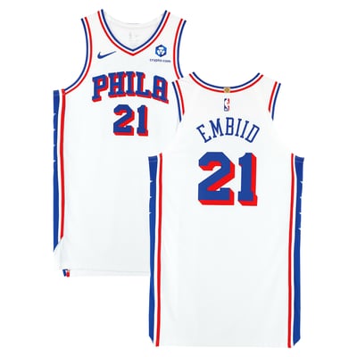 Joel Embiid Philadelphia 76ers Fanatics Authentic Game-Used #21 White Jersey Worn During the Third Quarter of the Game vs. Los Angeles Lakers on February 5, 2026 - Size 52+6
