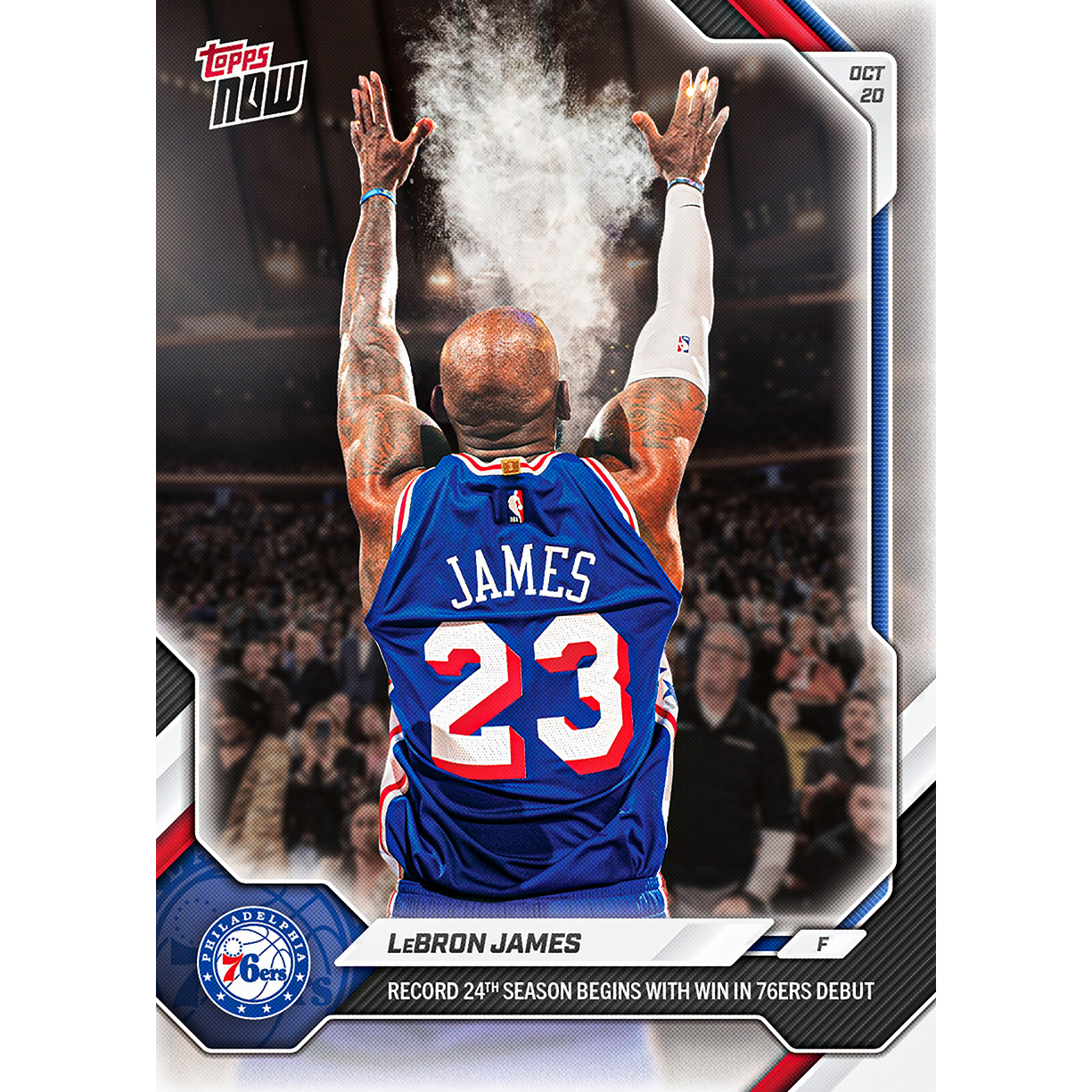 LeBron James - 2026-27 NBA Topps NOW® - Card 1 - LOOK FOR AUTO-RELIC