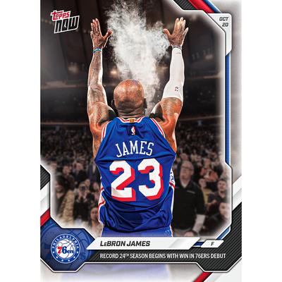 LeBron James - 2026-27 NBA Topps NOW® - Card 1 - LOOK FOR AUTO-RELIC