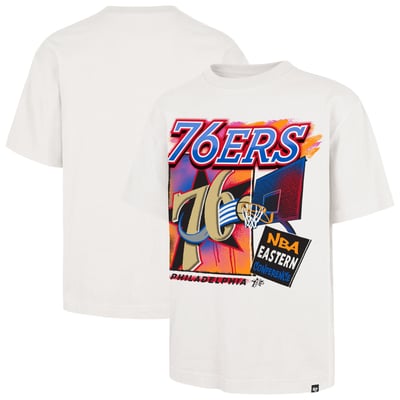  Philadelphia 76ers '47 City Paint Reed Foundation T-Shirt - Cream