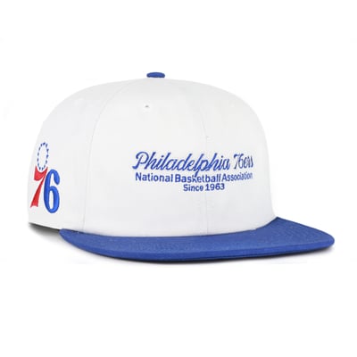 Philadelphia 76ers '47 Script Stack Captain Snapback Hat - Cream